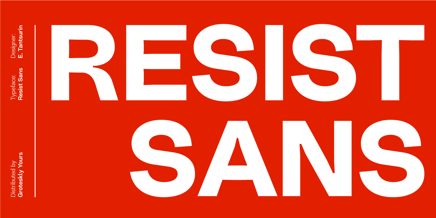 Шрифт Resist Sans